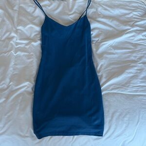 Aritzia Blue Bodycon Mini Dress